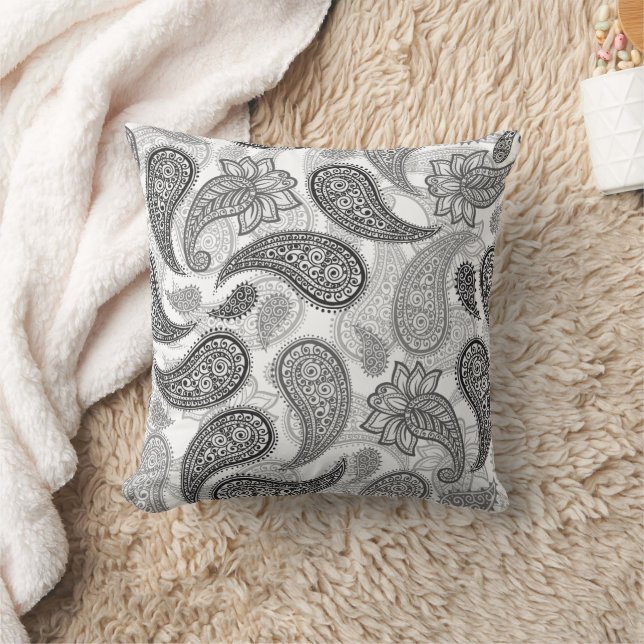 Paisley Pattern  Throw Pillow (Blanket)