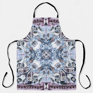 Paisley pattern: watercolor, hand-drawn shawl desi apron