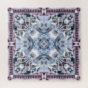 Paisley pattern: watercolor, hand-drawn shawl desi jigsaw puzzle