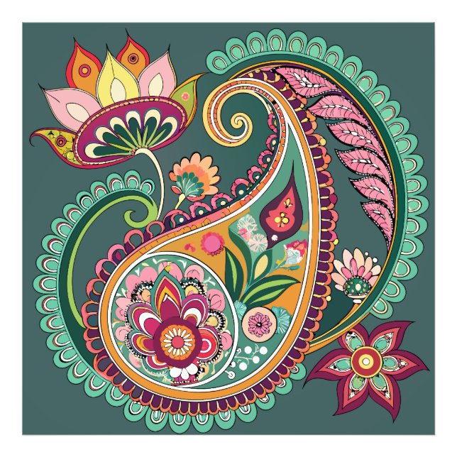 Paisley Patterning Photo Print (Front)