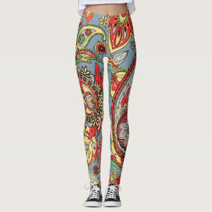 Paisley Perfection: Oriental Vintage Pattern Leggings