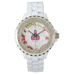 Paisley & Pink Schoolhouse Teacher Watch