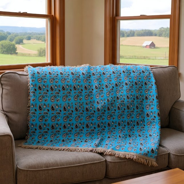 Paisley Playa Throw Blanket (Creator Uploaded)
