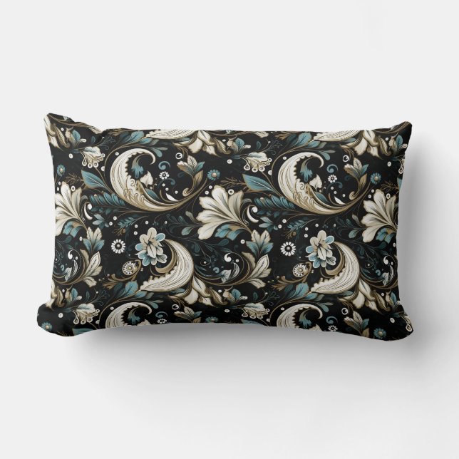 Paisley Print Lumbar Pillow (Front)
