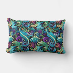 Paisley Print Lumbar Pillow