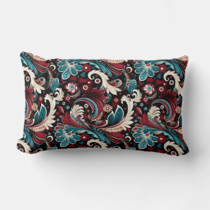 Paisley Print Lumbar Pillow