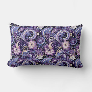 Paisley Print Lumbar Pillow