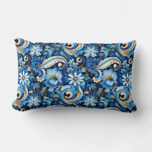 Paisley Print Lumbar Pillow