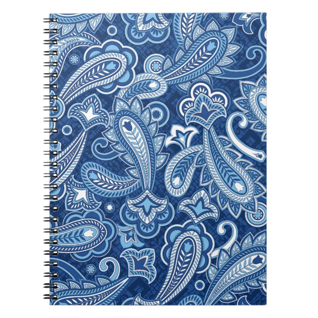 Paisley Print Notepad Notebook (Front)