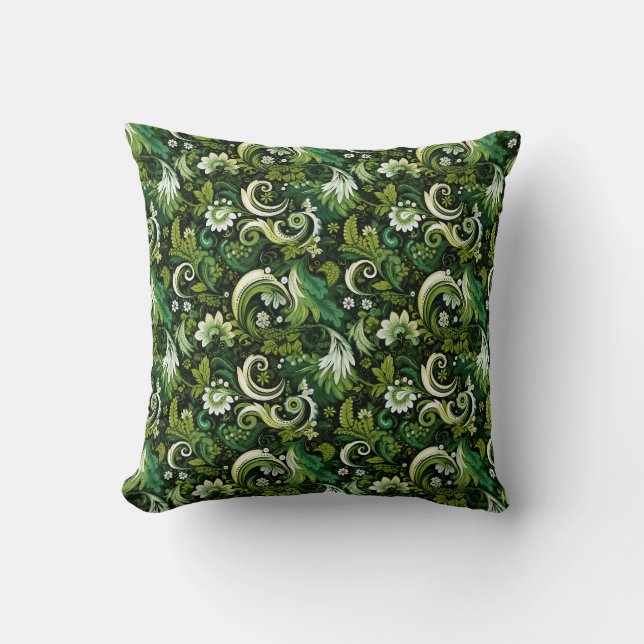 Paisley Print Throw Pillow (Front)