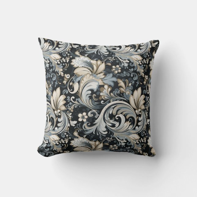 Paisley Print Throw Pillow (Front)