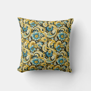 Paisley Print Throw Pillow