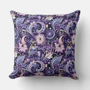 Paisley Print Throw Pillow