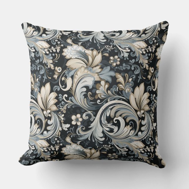 Paisley Print Throw Pillow (Front)