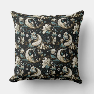Paisley Print Throw Pillow