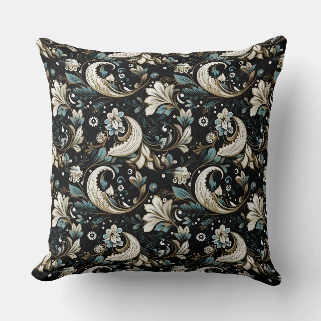 Paisley Print Throw Pillow (Front)