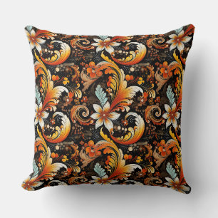 Paisley Print Throw Pillow