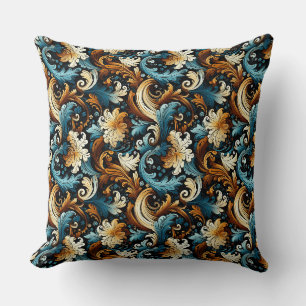 Paisley Print Throw Pillow