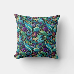 Paisley Print Throw Pillow