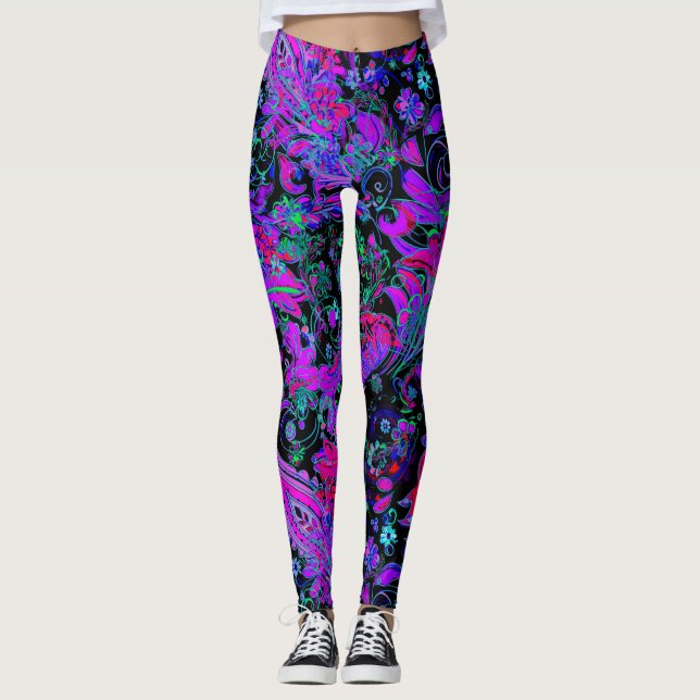 Paisley Psychedelic Leggings (Front)