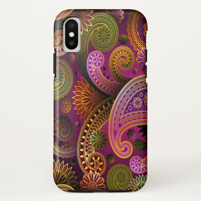 Paisley Purple Case-Mate iPhone Case (Back)