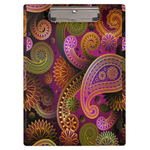 Paisley Purple Clipboard