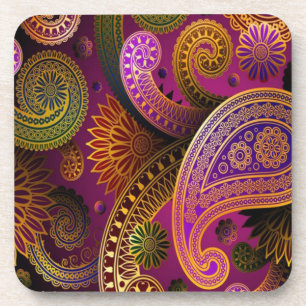 Paisley Purple Coaster