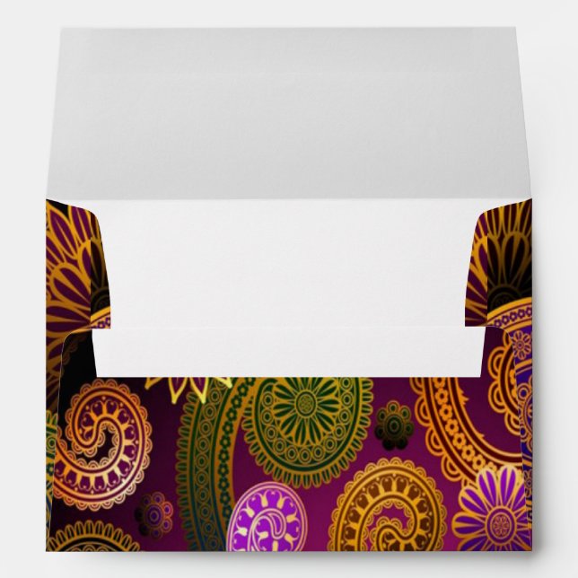 Paisley Purple Envelopes (Back (Bottom))