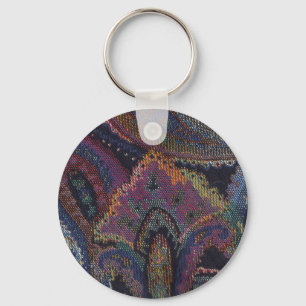 Paisley Purple Keychain