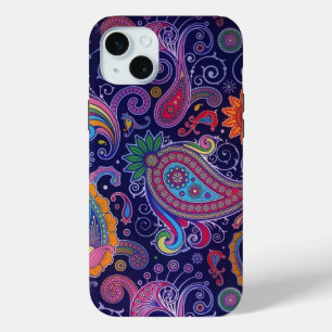 Paisley Purple pink iPhone 15 Mini Case