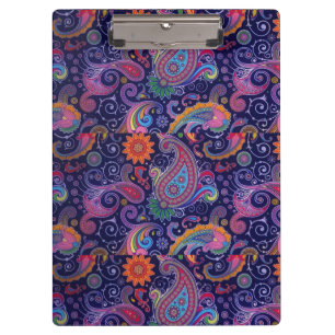 Paisley Purple pink Clipboard