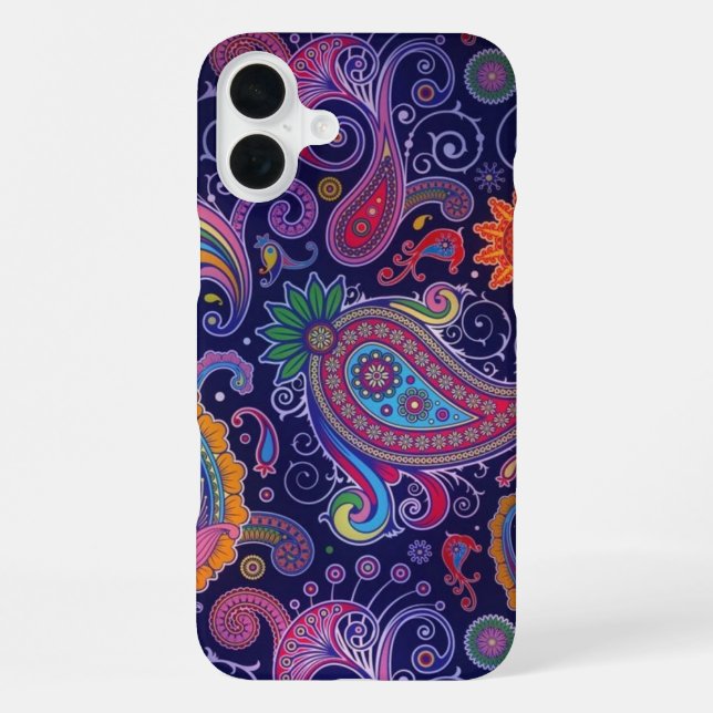 Paisley Purple Pink iPhone Case (Back)