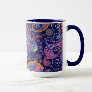 Paisley Purple pink Mug