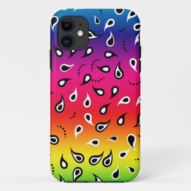 Paisley Rainbow Case-Mate iPhone Case (Back)