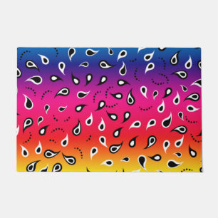 Paisley Rainbow Doormat