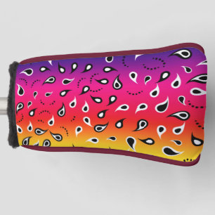 Paisley Rainbow Golf Head Cover