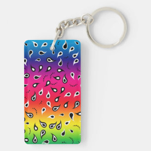 Paisley Rainbow Keychain