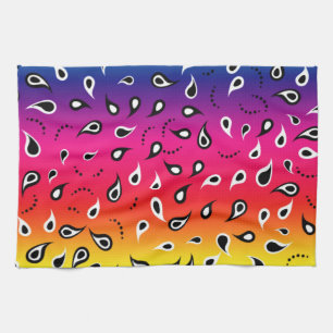Paisley Rainbow Kitchen Towel