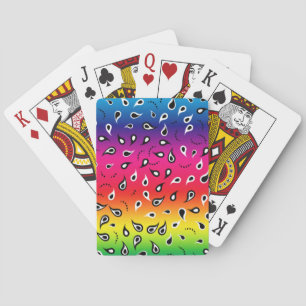 Paisley Rainbow Playing Cards