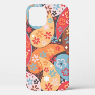 Paisley seamless pattern, colourful vintage hand d iPhone 12 case