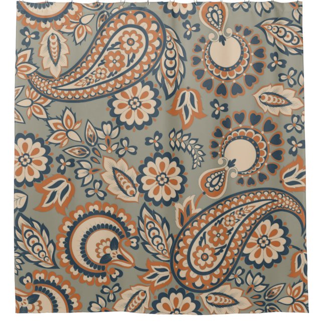 Paisley seamless vintage pattern. Vintage backgrou (Front)