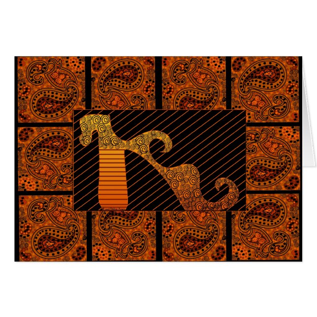 Paisley Shoe Mania VI by Debbie Jensen (Front Horizontal)