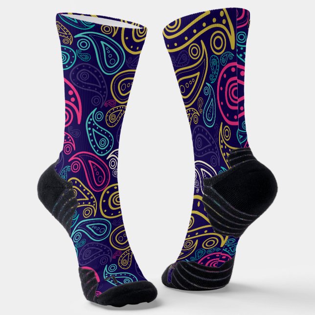 Paisley Socks (Angled)