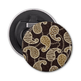 Paisley style background bottle opener