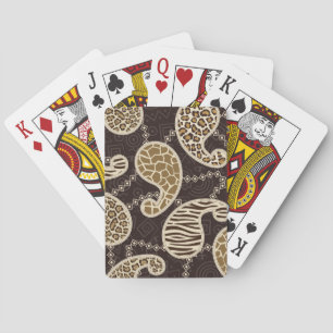 Paisley style background playing cards