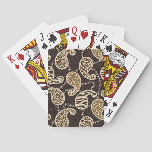 Paisley style background playing cards (Back)