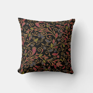Paisley Vegetable Vintage Blend Throw Pillow