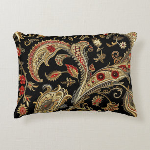 Paisley, Victorian, Gothic, Accent Pillow
