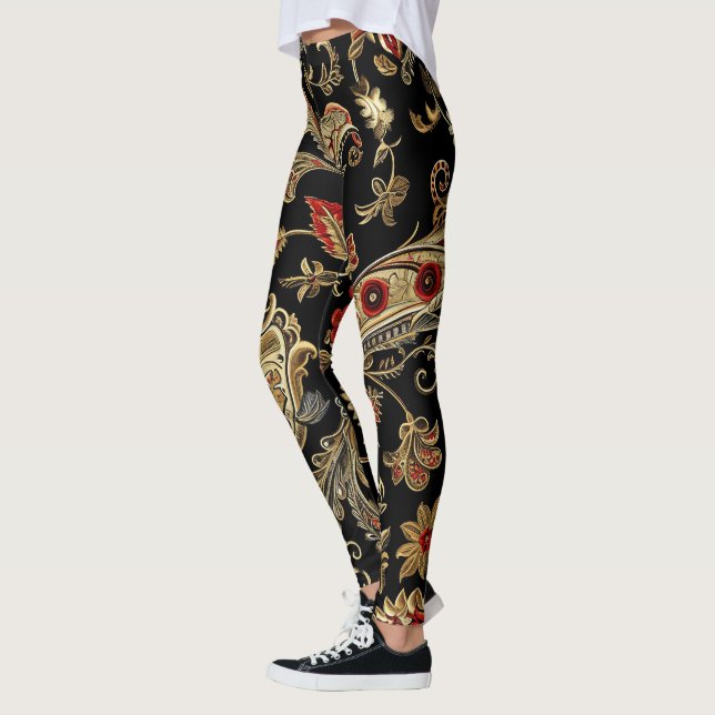 Paisley, Victorian, Gothic,  Leggings (Left)