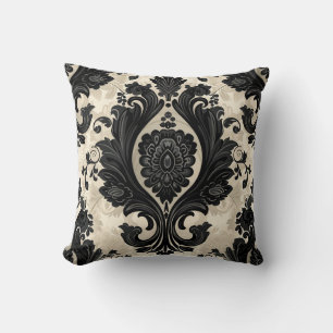 Paisley, Victorian, Gothic Throw Pillow